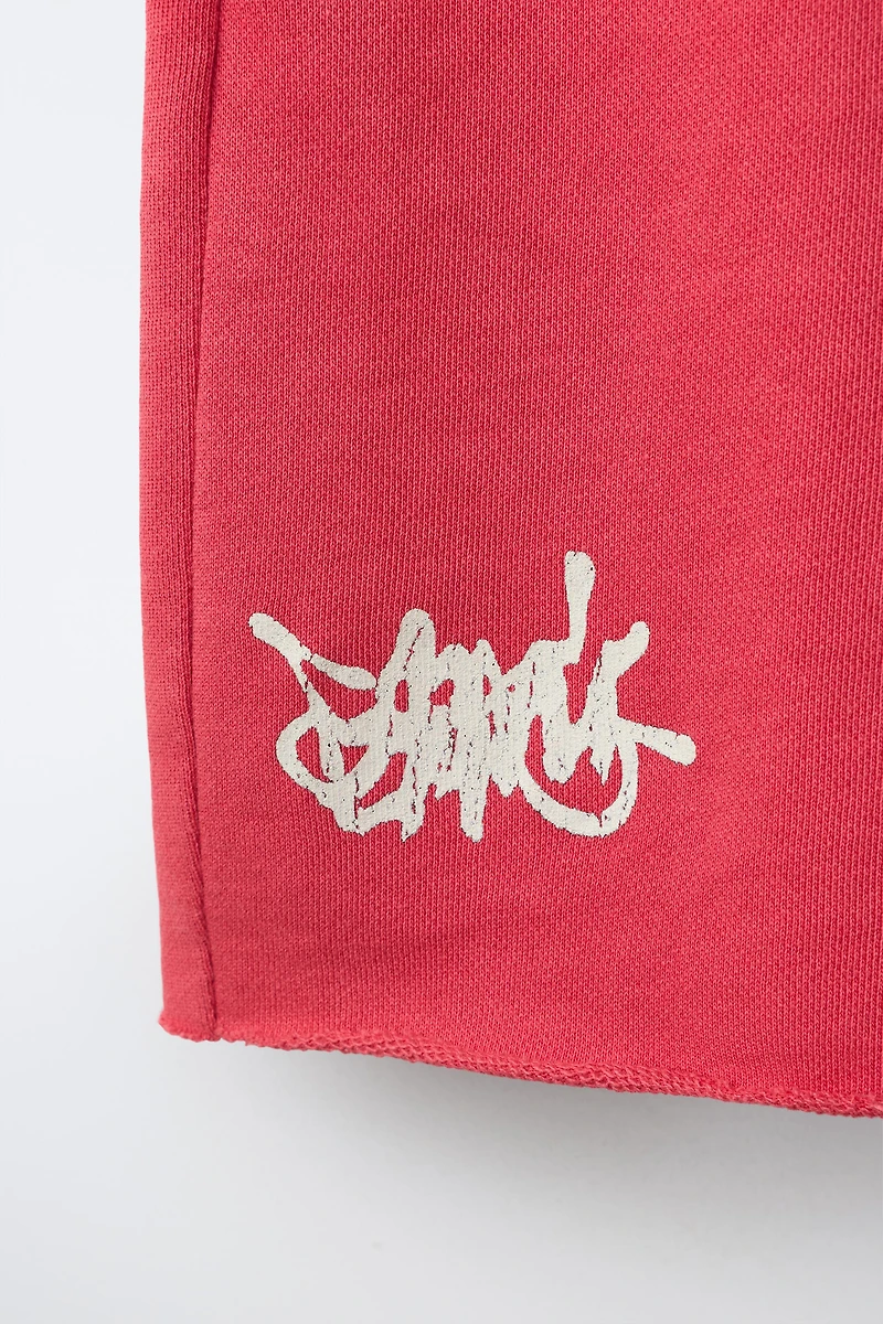 PLUSH NUMBER AND GRAFFITI SHORTS