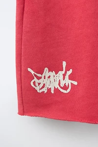 PLUSH NUMBER AND GRAFFITI SHORTS