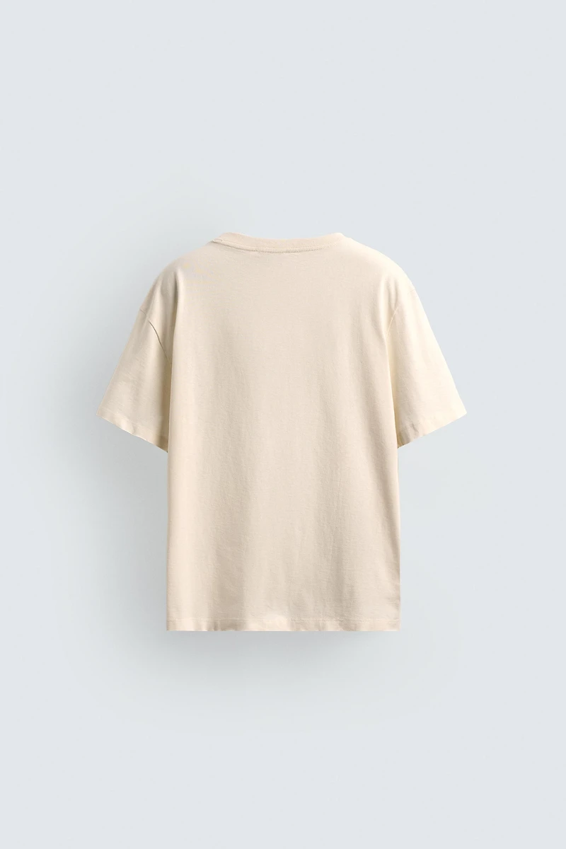 RELAXED FIT WASHED TEXT T-SHIRT