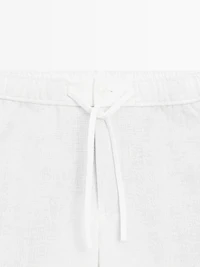 Pantalon de jogging en lin