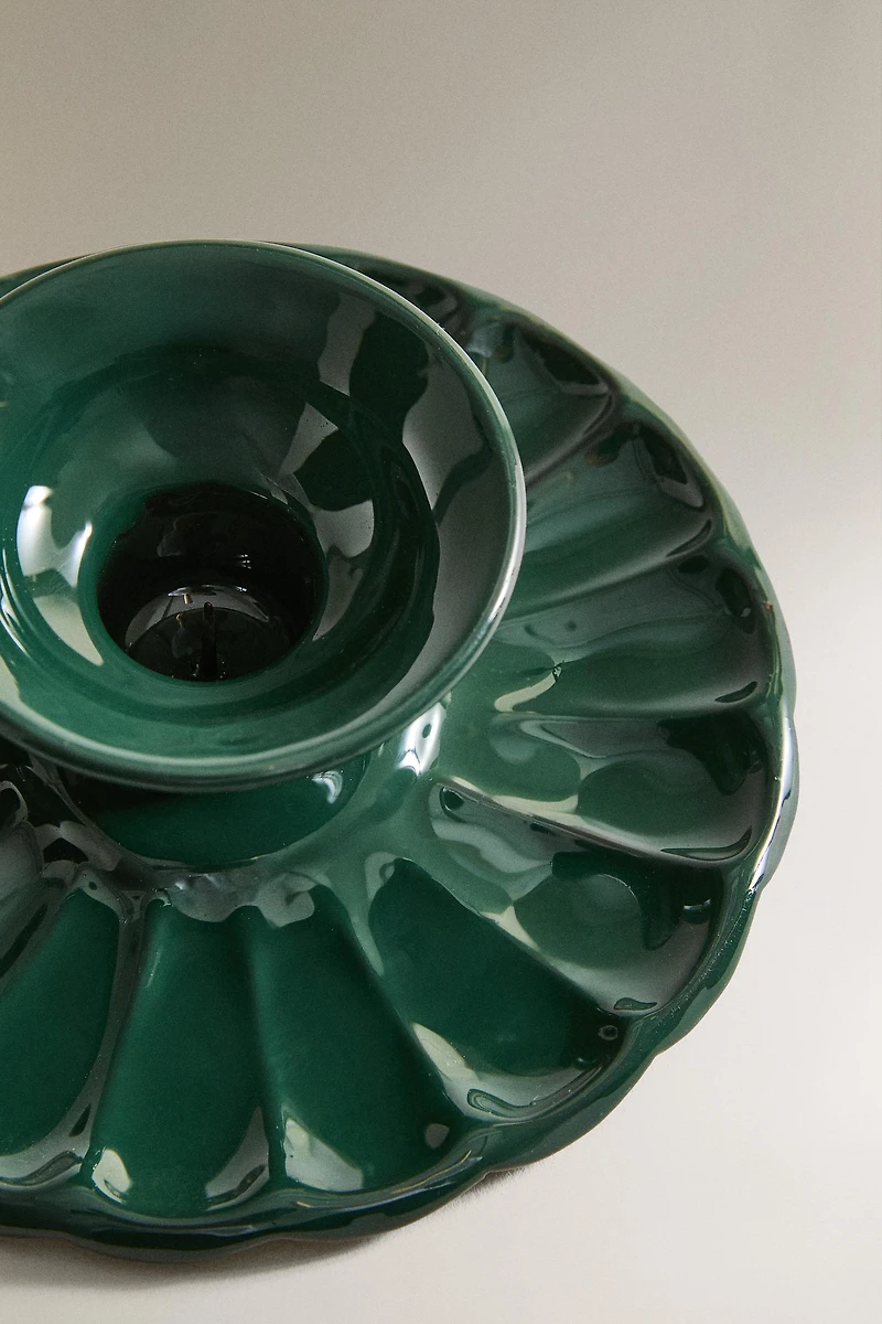 PALMATOIRE FER ASSIETTE ONDULÉE NOËL