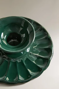 PALMATOIRE FER ASSIETTE ONDULÉE NOËL