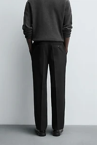 TEXTURED COTTON - WOOL PANTS LIMITED EDITION