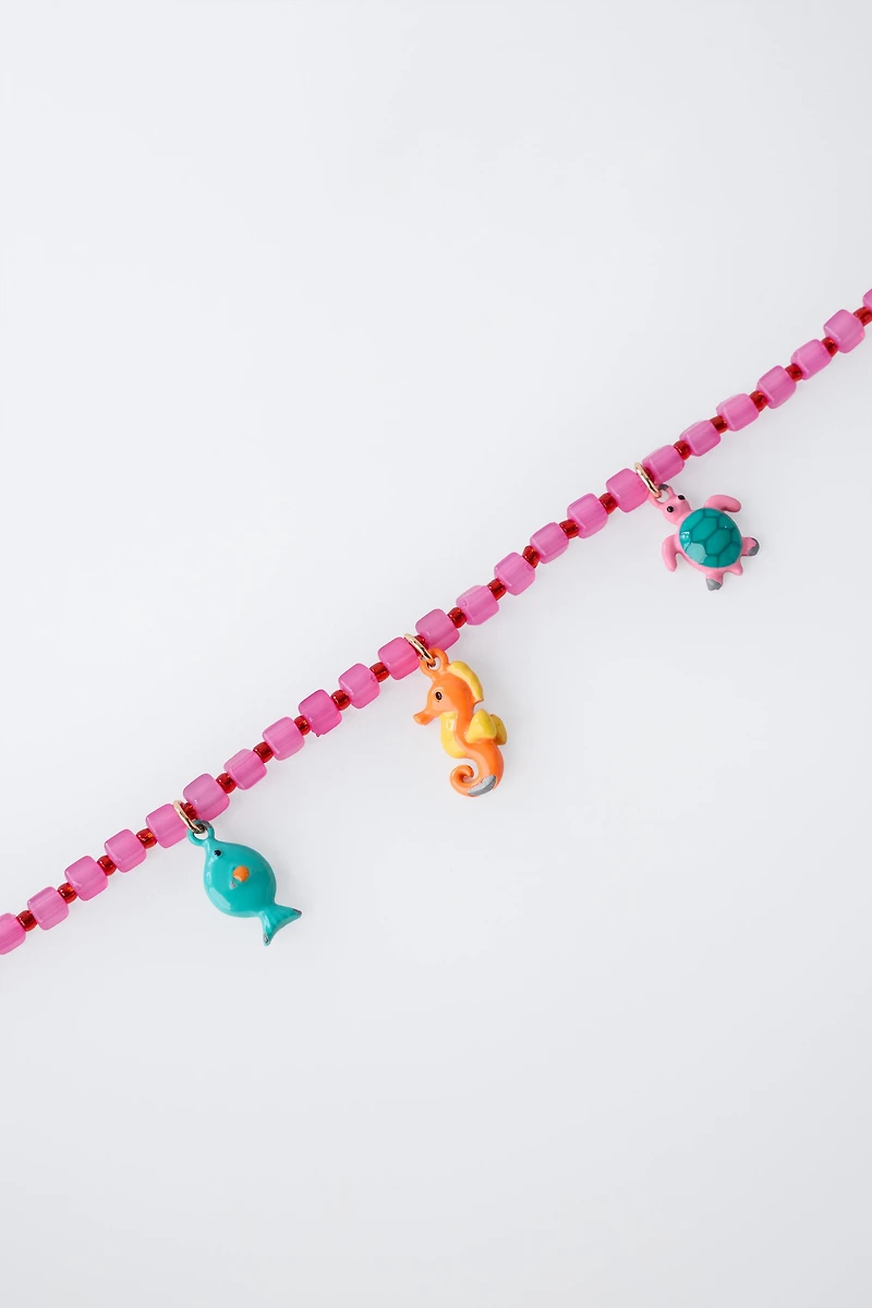 PACK OF TWO SEA BEAD NECKLACES