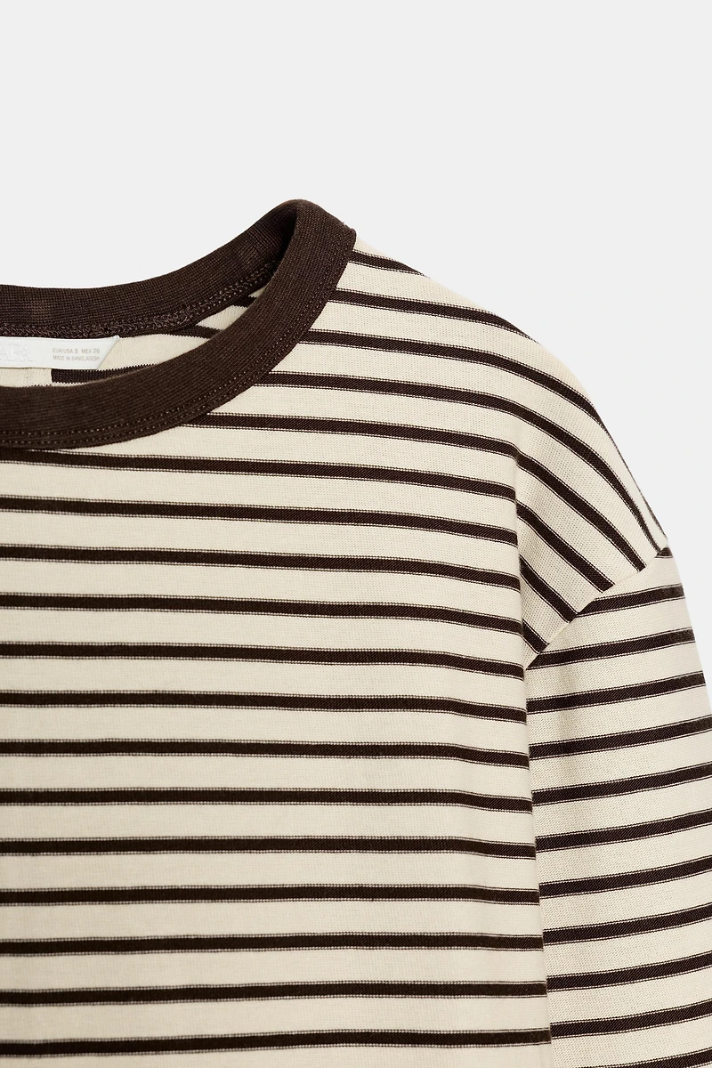 STRIPED LONG SLEEVE T-SHIRT