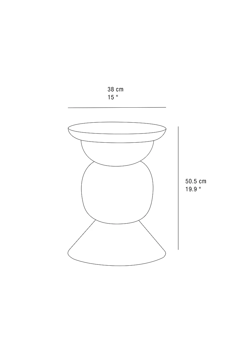 METAL SIDE TABLE