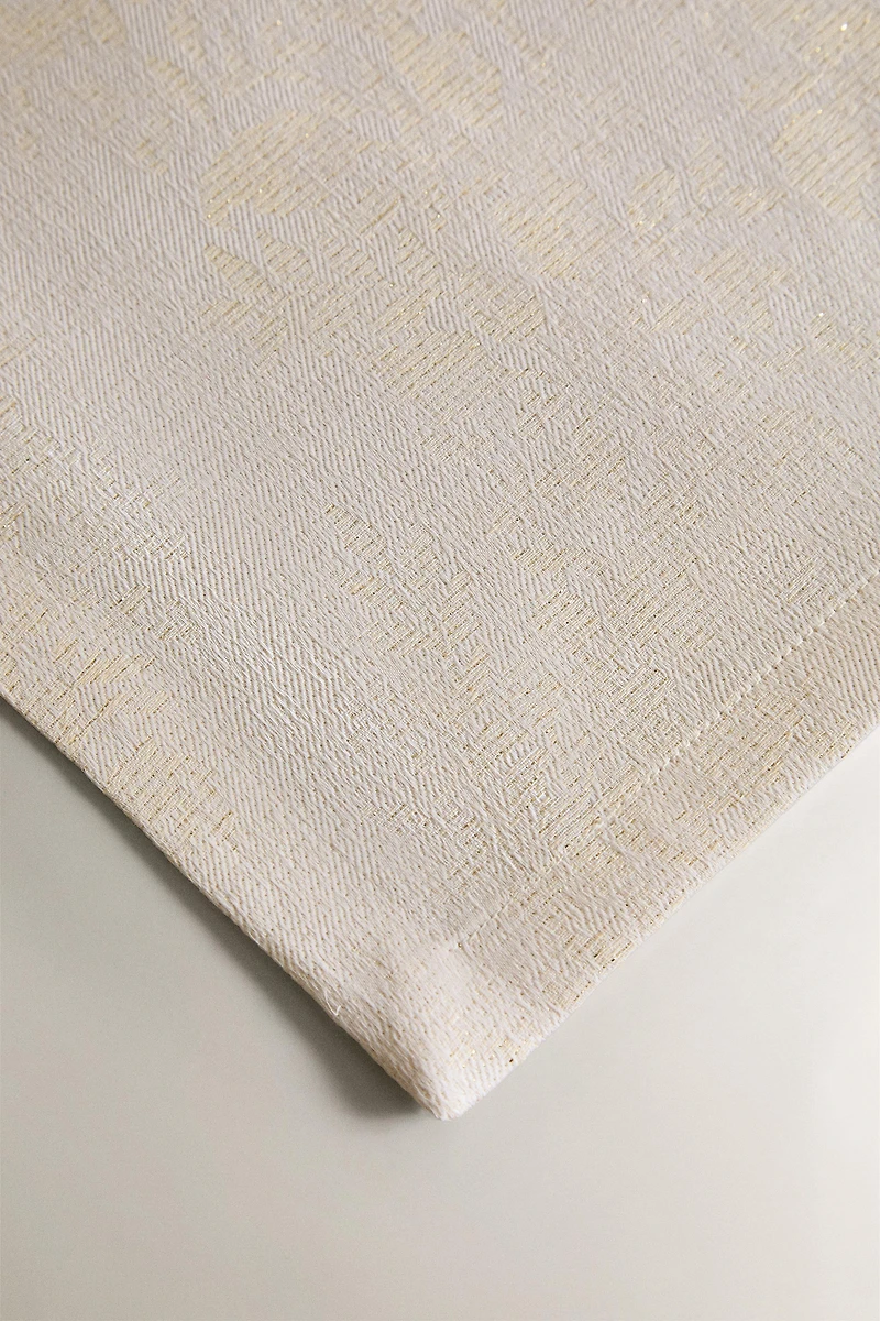 SET OF FRAMED FLORAL COTTON CHRISTMAS NAPKINS (SET OF 2)