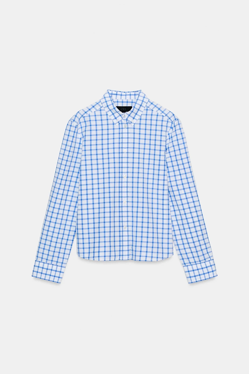 PLAID POPLIN SHIRT
