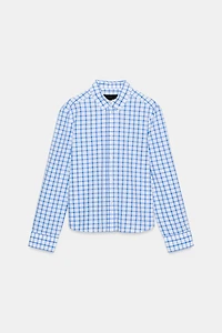 PLAID POPLIN SHIRT