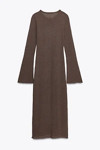 ROBE LONGUE TEXTURÉE