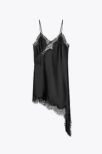 ZW COLLECTION ASYMMETRIC LACE DRESS