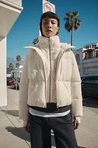 WATER REPELLENT WINDPROOF FLEECE HOODIE ANORAK