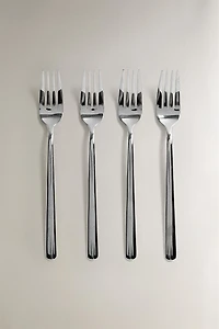 SET OF SHINY STEEL FORKS (SET OF 4)
