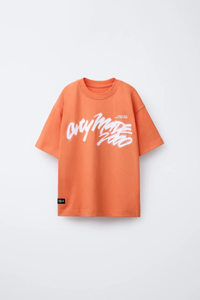T-SHIRT À IMPRIMÉ GRAFFITI