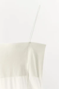 FITTED STRAPPY BODYSUIT WITH SEAMS