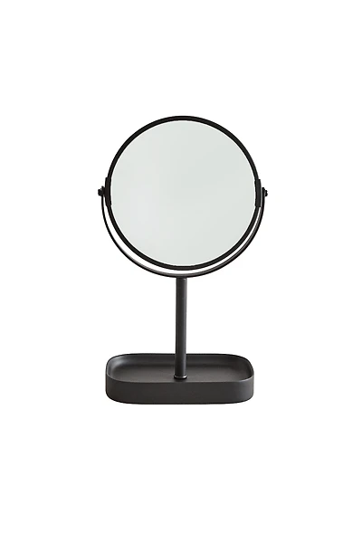 MIROIR COIFFEUSE RÉSINE NOIRE