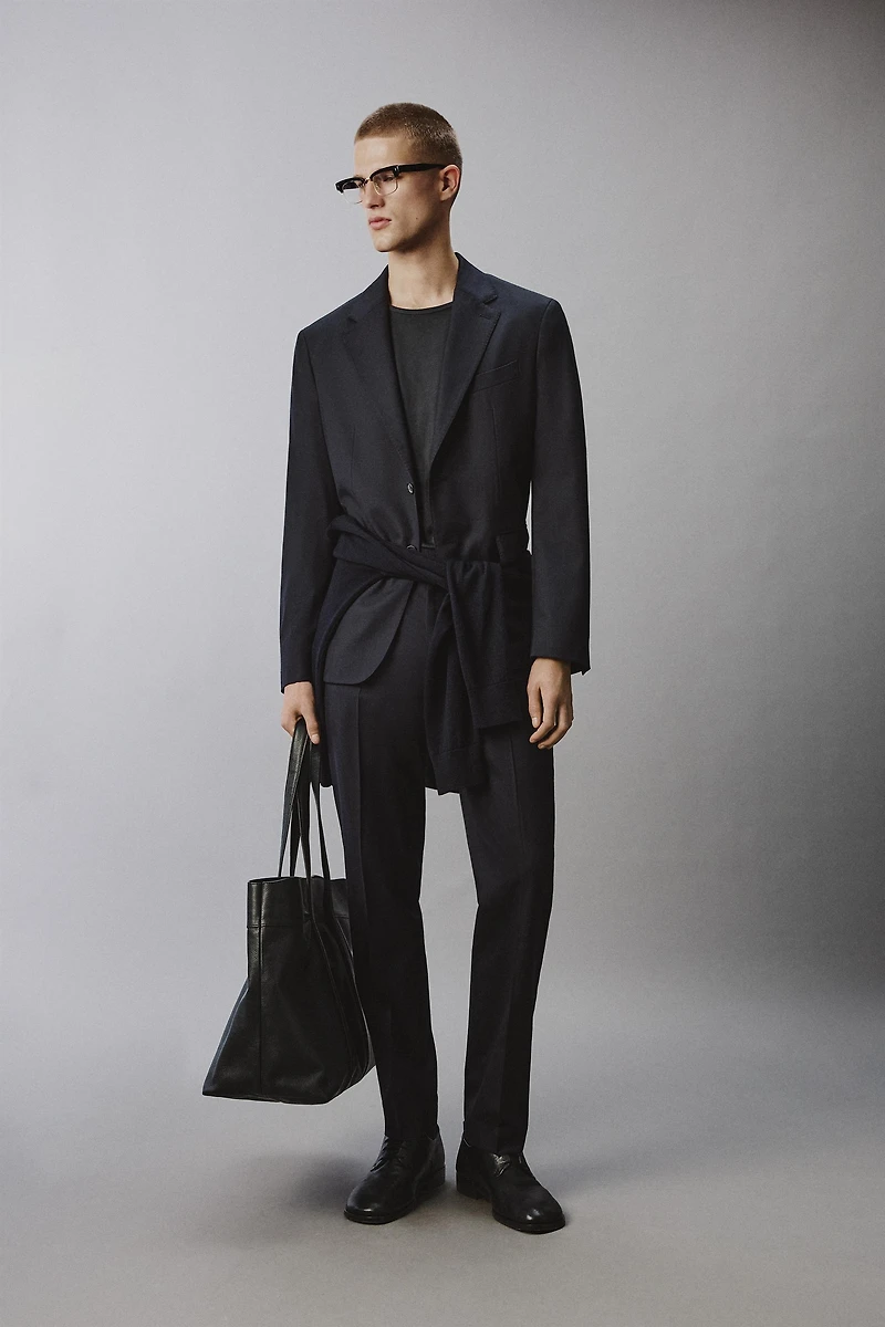 PANTALON DE COSTUME 100% LAINE