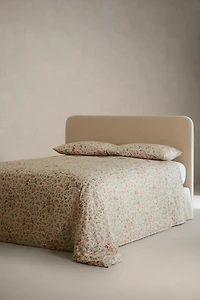 FLORAL SATEEN FLAT SHEET (300 THREAD COUNT