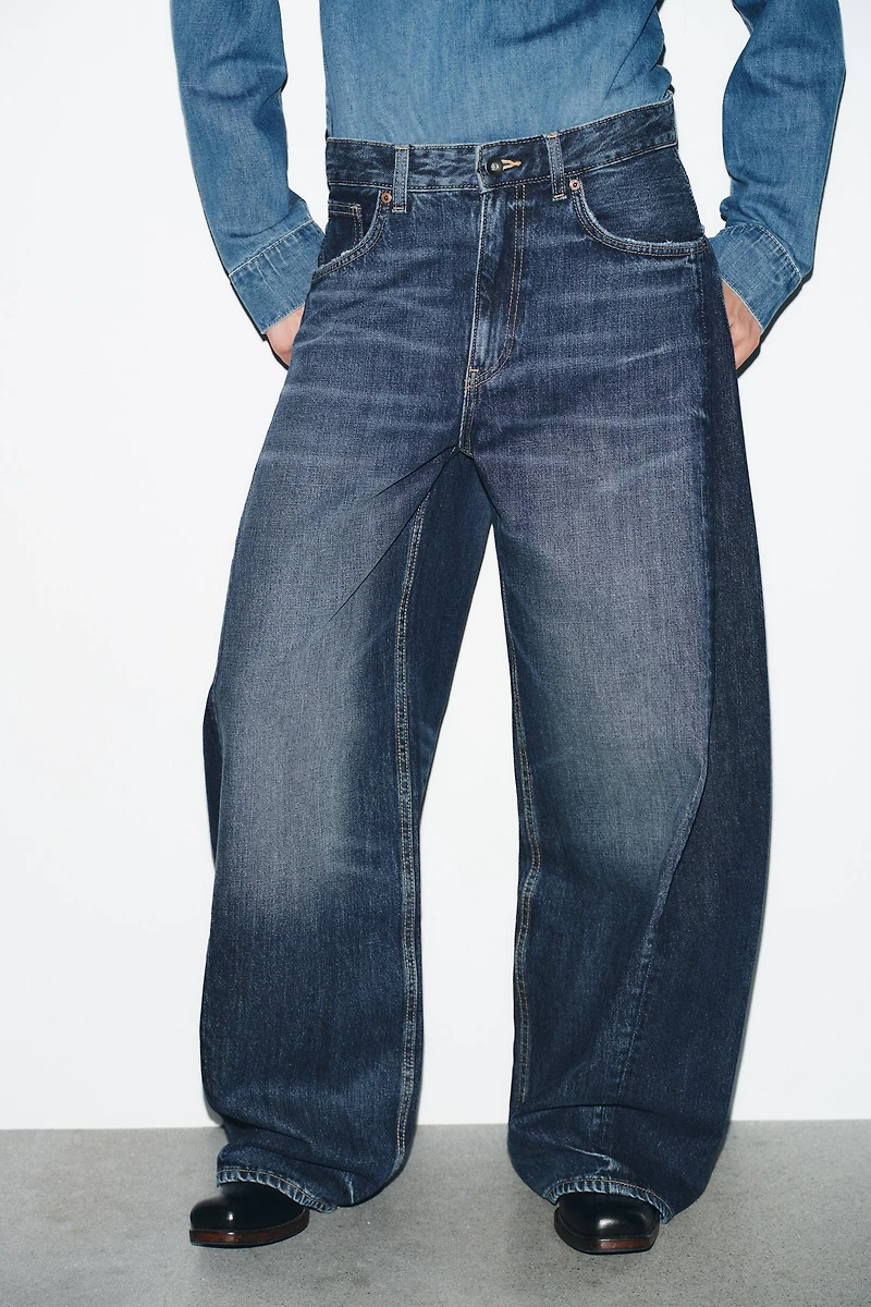 TRF HIGH-WAIST BALLOON OVERSIZE JEANS