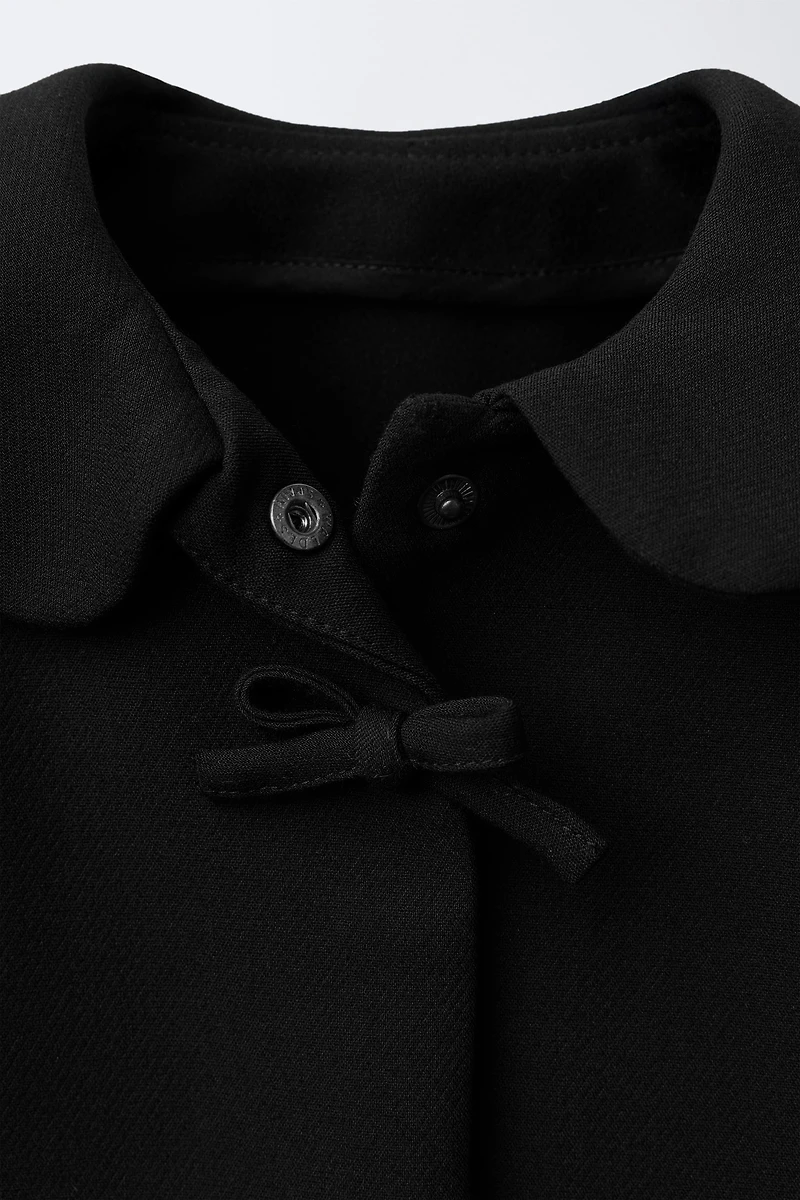 PETER PAN COLLAR JACKET WITH BOWS