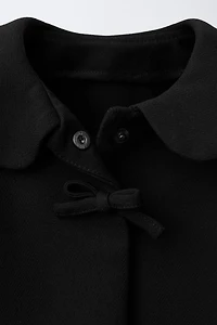 PETER PAN COLLAR JACKET WITH BOWS