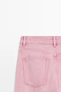 Low-rise straight-leg jeans