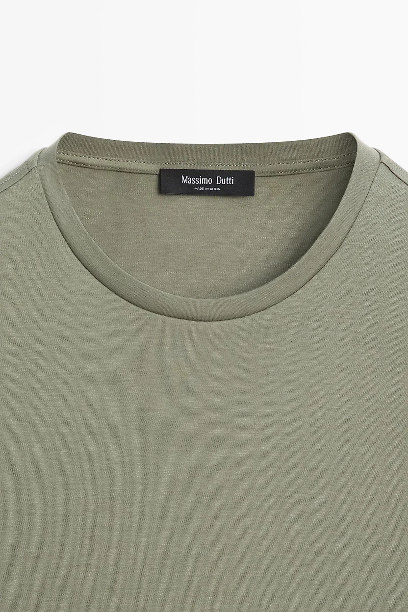 Cotton blend short sleeve T-shirt