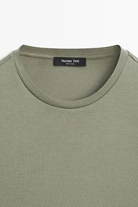 Cotton blend short sleeve T-shirt