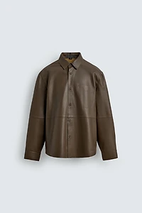 LEATHER POCKET SHIRT