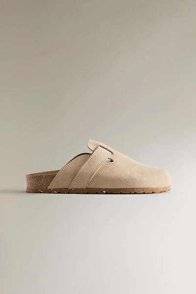 SABOTS CUIR LANIÈRE