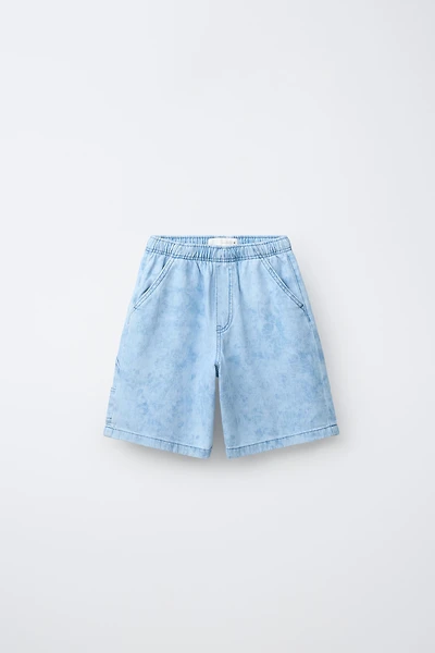 BERMUDA EN JEAN TIE DYE