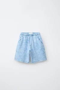 BERMUDA EN JEAN TIE DYE