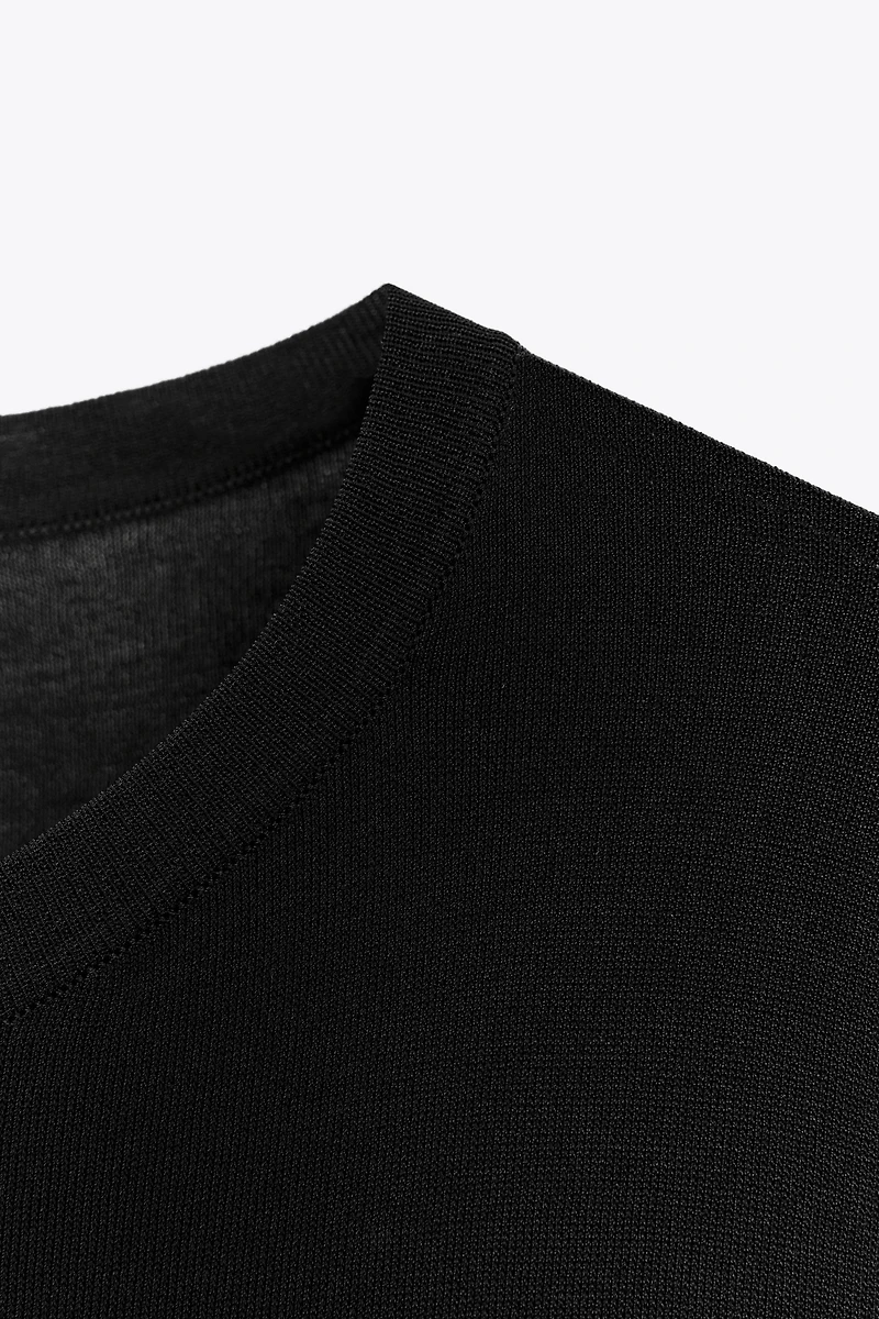TOP OVERSIZE EN MAILLE LISSE