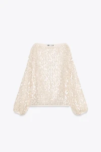 ZW COLLECTION SEQUIN TOP
