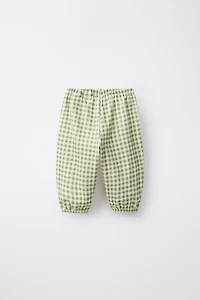 PLAID BAGGY PANTS