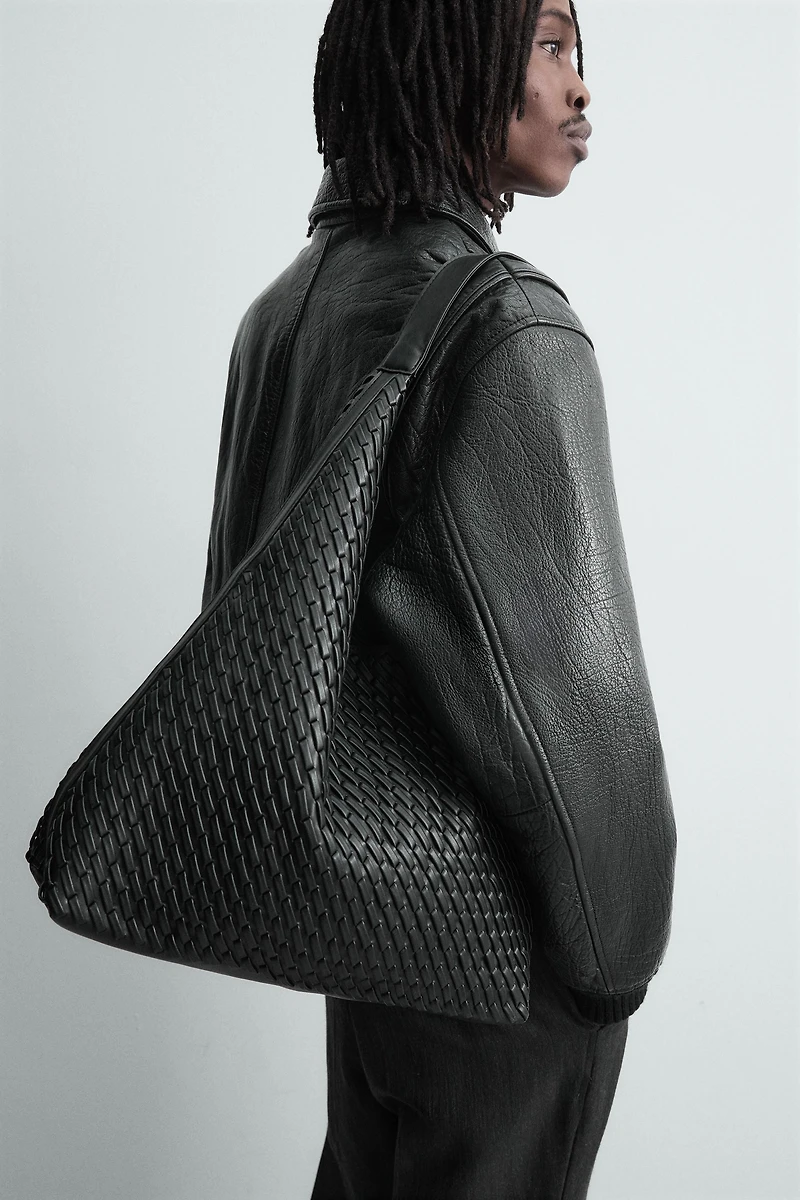 WOVEN SHOPPER BAG