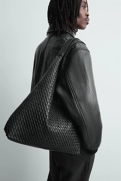 WOVEN SHOPPER BAG