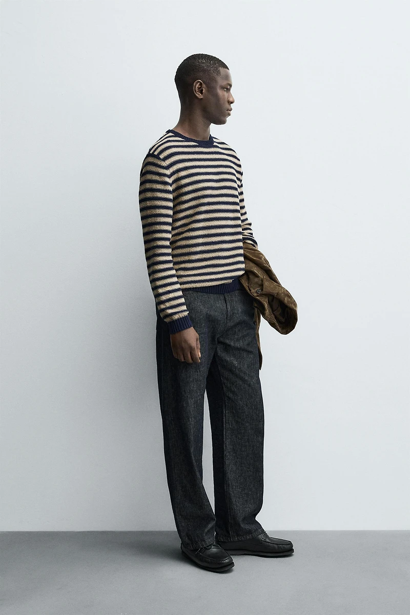 STRIPED JACQUARD SWEATER