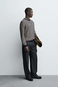 STRIPED JACQUARD SWEATER