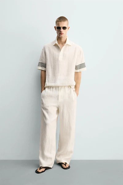 100% LINEN POLO SHIRT