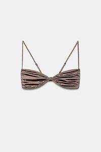 HAUT DE BIKINI À FRONCES
