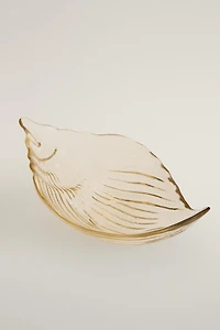 SHELL GLASS SERVING DISH