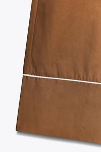 PIPED POPLIN PANTS