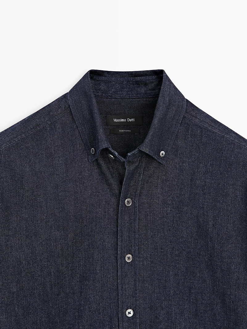 Regular fit denim shirt