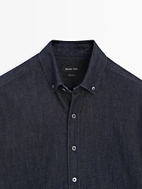 Regular fit denim shirt