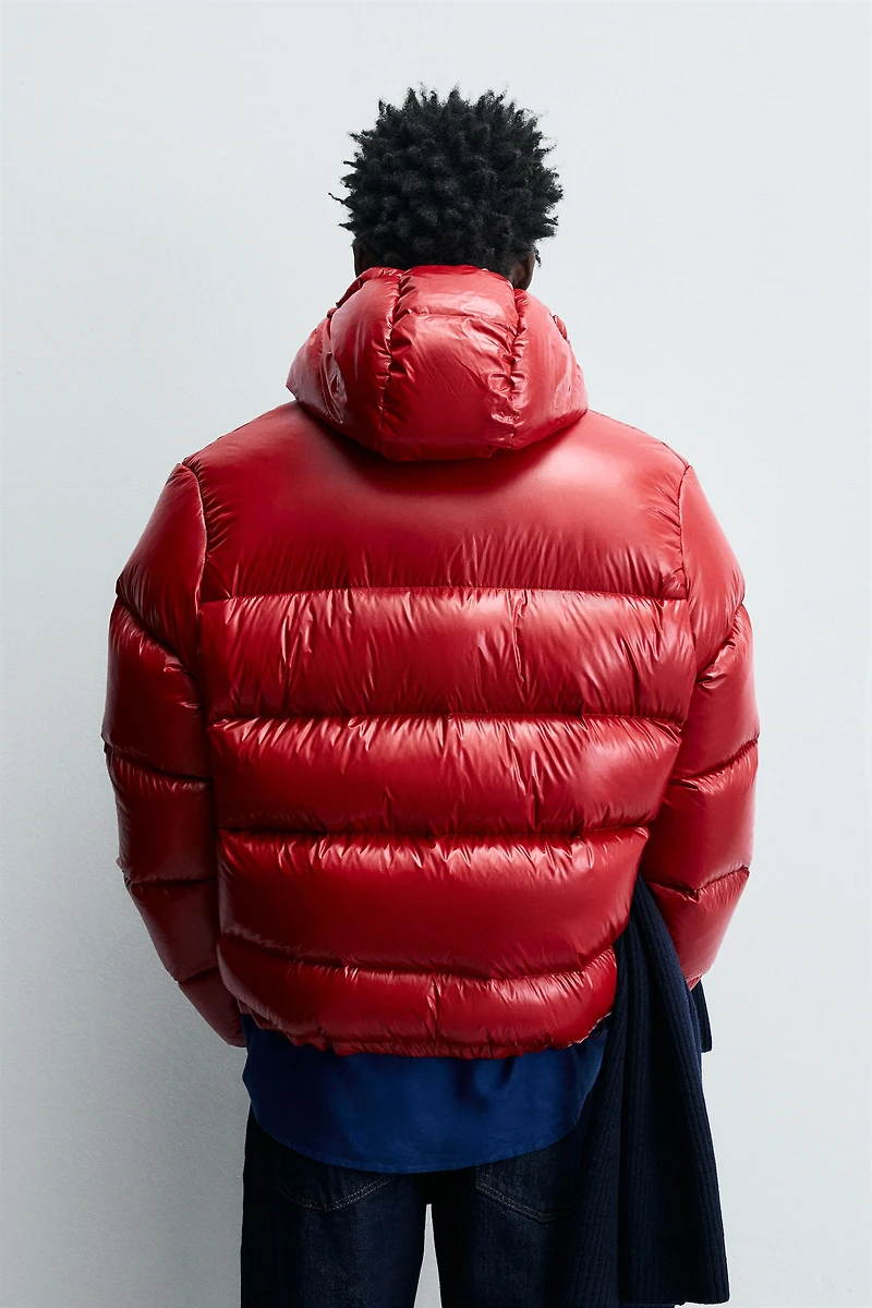 100% FEATHER WATER REPELLENT PUFFER JACKET