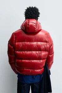 100% FEATHER WATER REPELLENT PUFFER JACKET