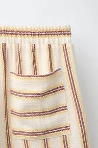 RUSTIC STRIPED SHORTS