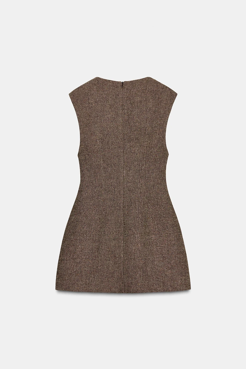 WOOL BLEND SHORT DRESS