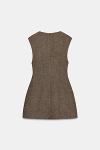WOOL BLEND SHORT DRESS